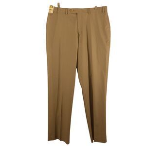 Ralph ralph Lauren dress pants mens 36x32 gray polyester silk blend flat front